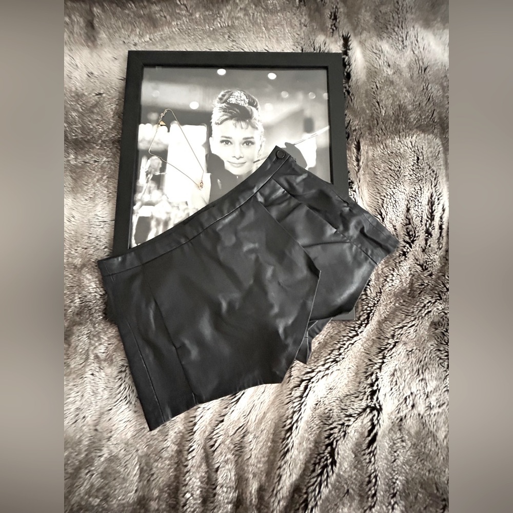 Faux Leather Zara Skort